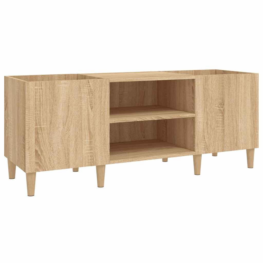 Record Cabinet Sonoma Oak 121x38x48 cm Engineered Wood
