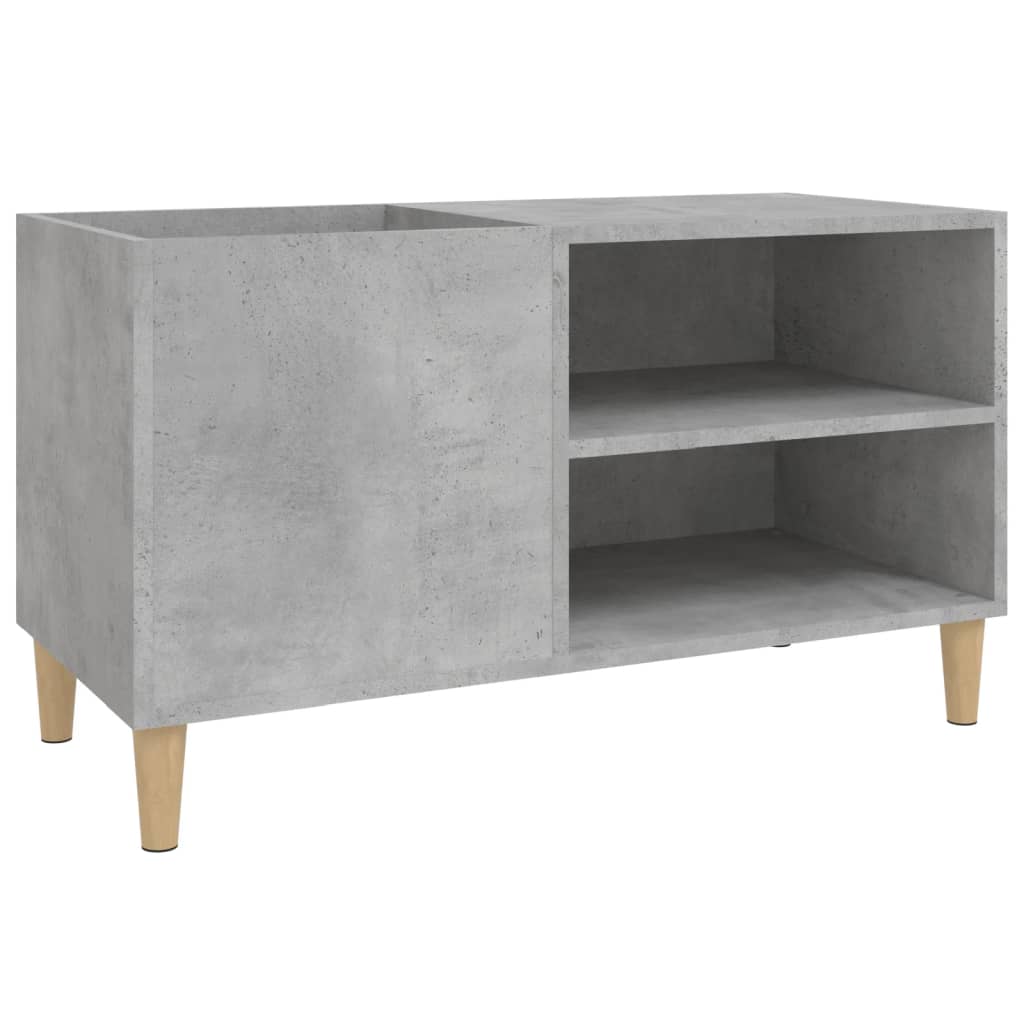 Record Cabinet Concrete Grey 84.5x38x48 cm Engineered Wood