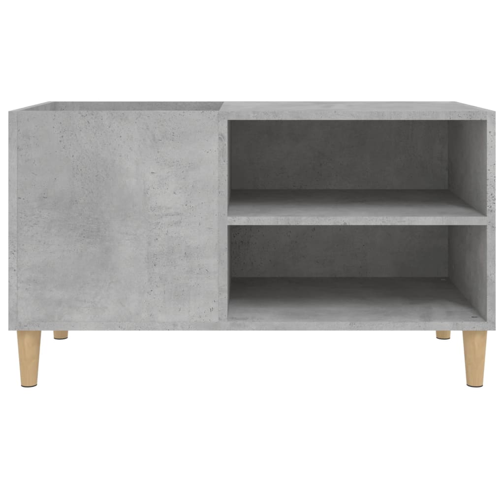 Record Cabinet Concrete Grey 84.5x38x48 cm Engineered Wood