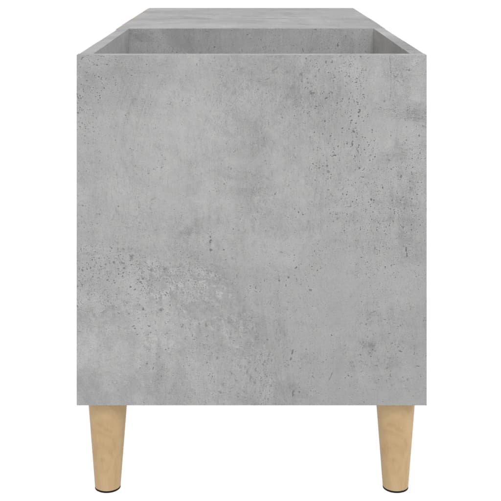 Record Cabinet Concrete Grey 84.5x38x48 cm Engineered Wood