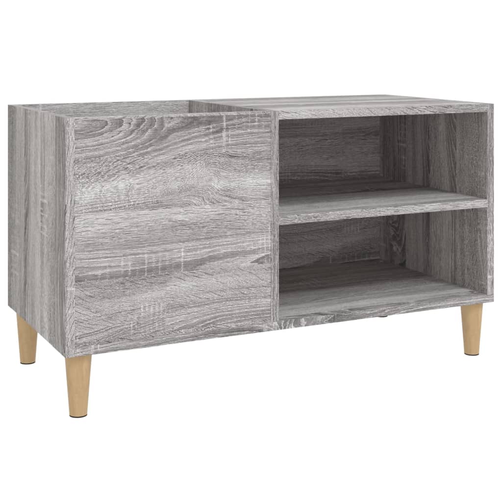 Record Cabinet Grey Sonoma 84.5x38x48 cm Engineered Wood