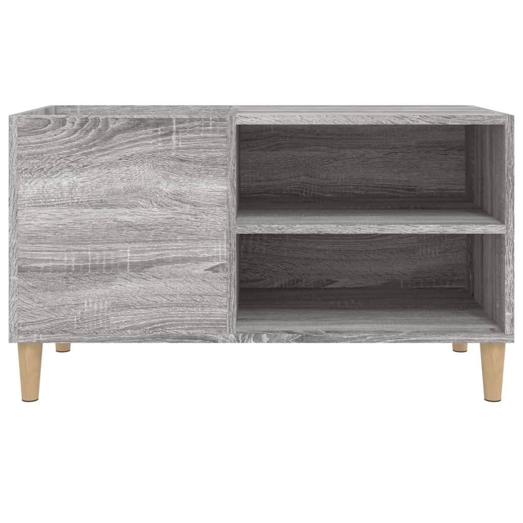 Record Cabinet Grey Sonoma 84.5x38x48 cm Engineered Wood