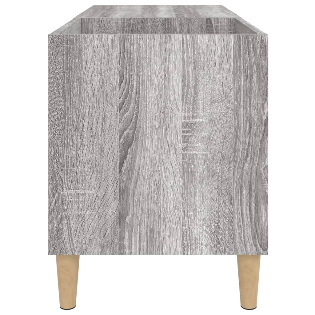 Record Cabinet Grey Sonoma 84.5x38x48 cm Engineered Wood