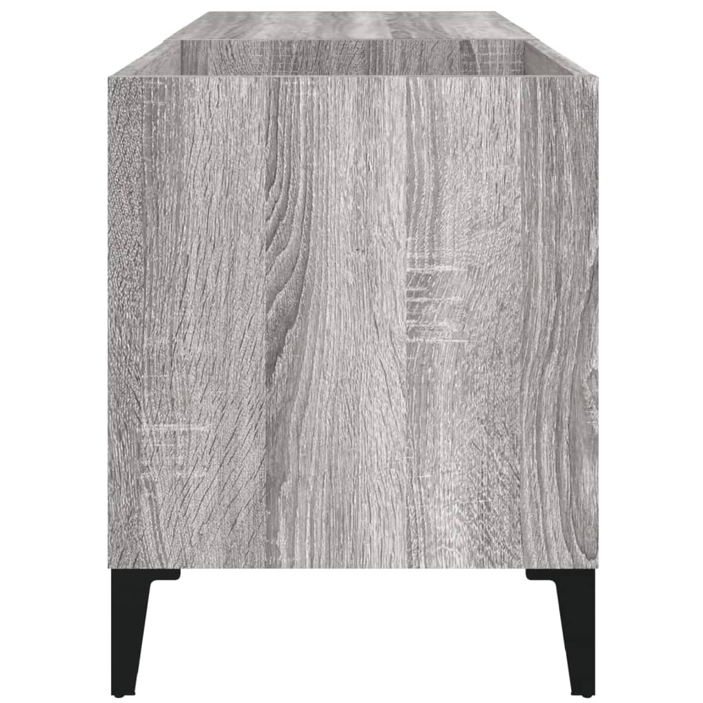 Record Cabinet Grey Sonoma 84.5x38x48 cm Engineered Wood