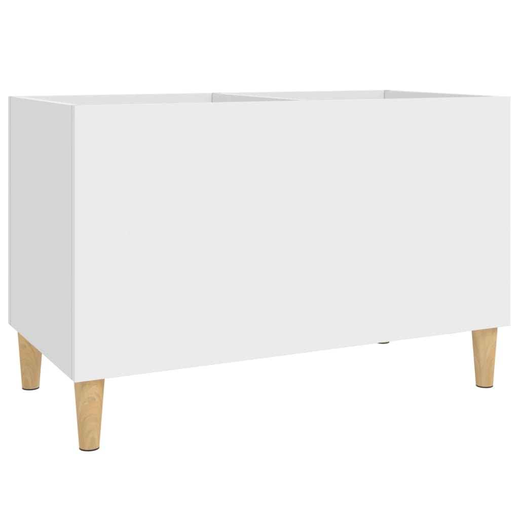 Record Cabinet White 74.5x38x48 cm Engineered Wood
