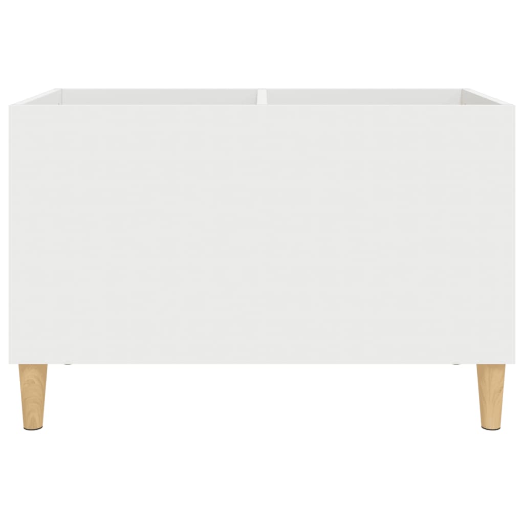 Record Cabinet White 74.5x38x48 cm Engineered Wood