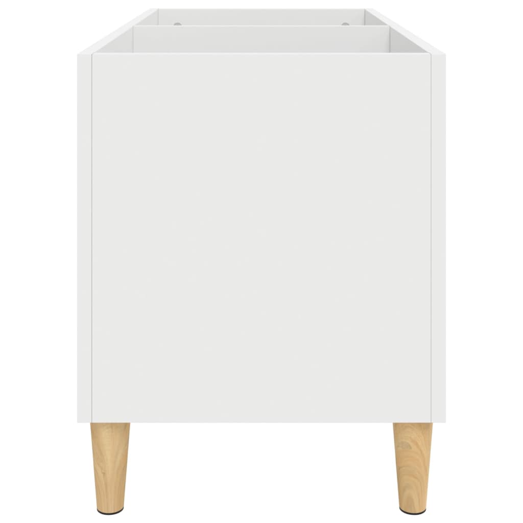 Record Cabinet White 74.5x38x48 cm Engineered Wood
