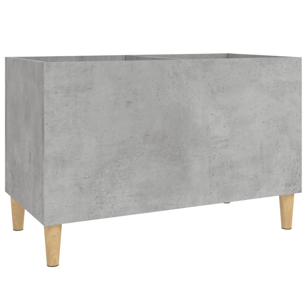 Record Cabinet Concrete Grey 74.5x38x48 cm Engineered Wood