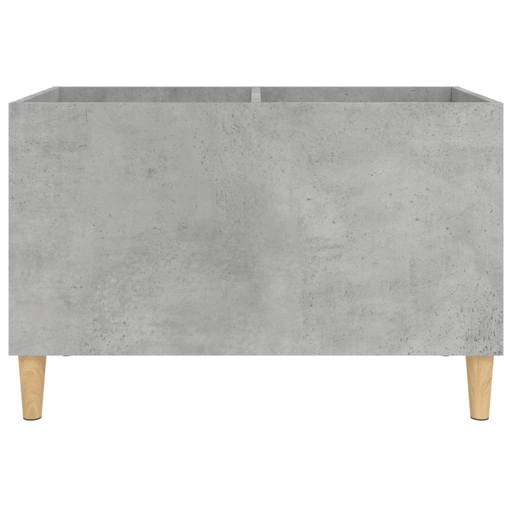 Record Cabinet Concrete Grey 74.5x38x48 cm Engineered Wood