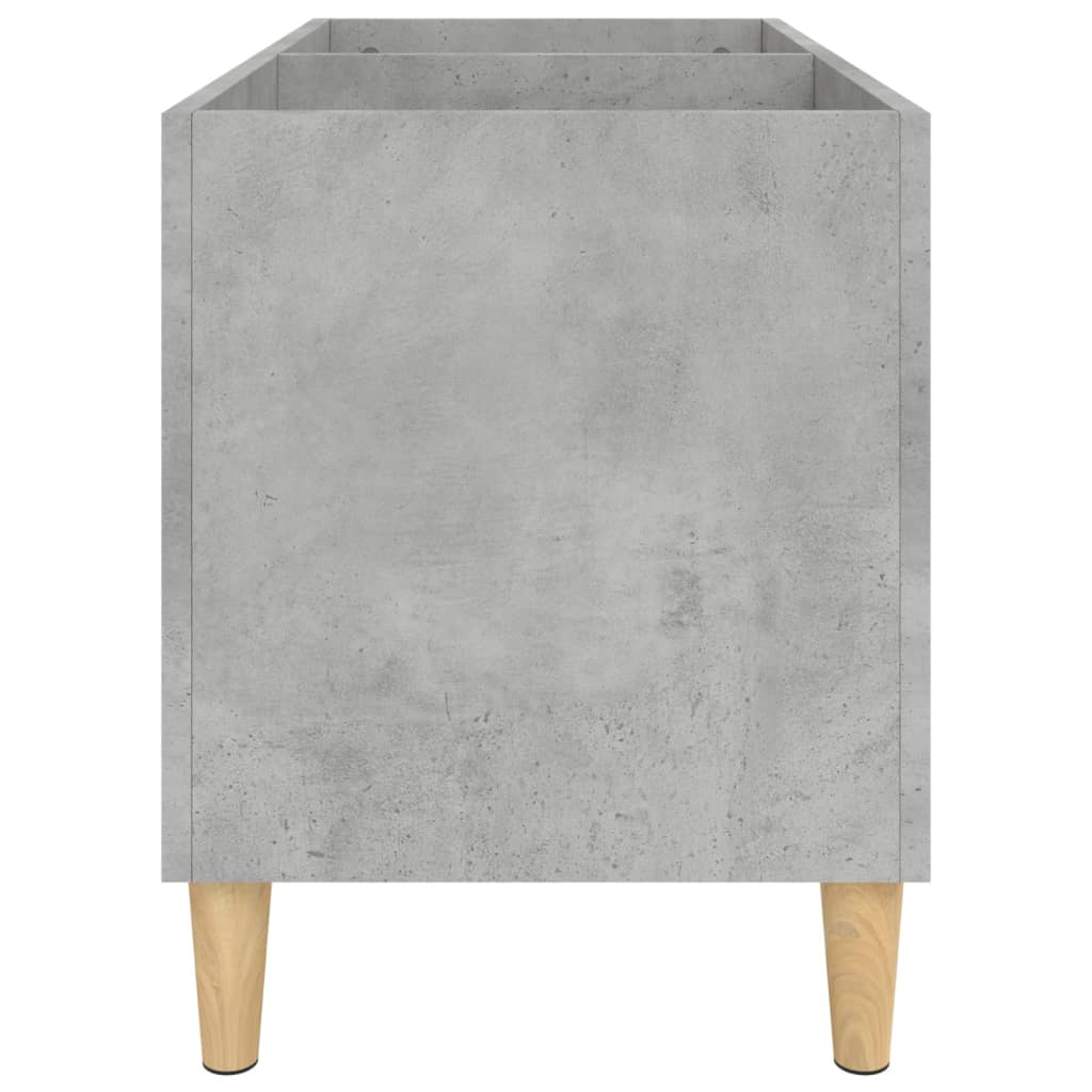 Record Cabinet Concrete Grey 74.5x38x48 cm Engineered Wood