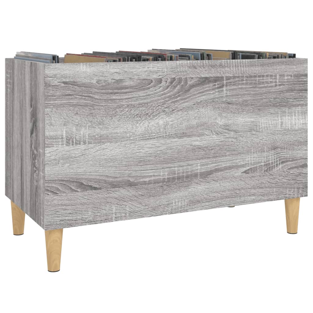Record Cabinet Grey Sonoma 74.5x38x48 cm Engineered Wood