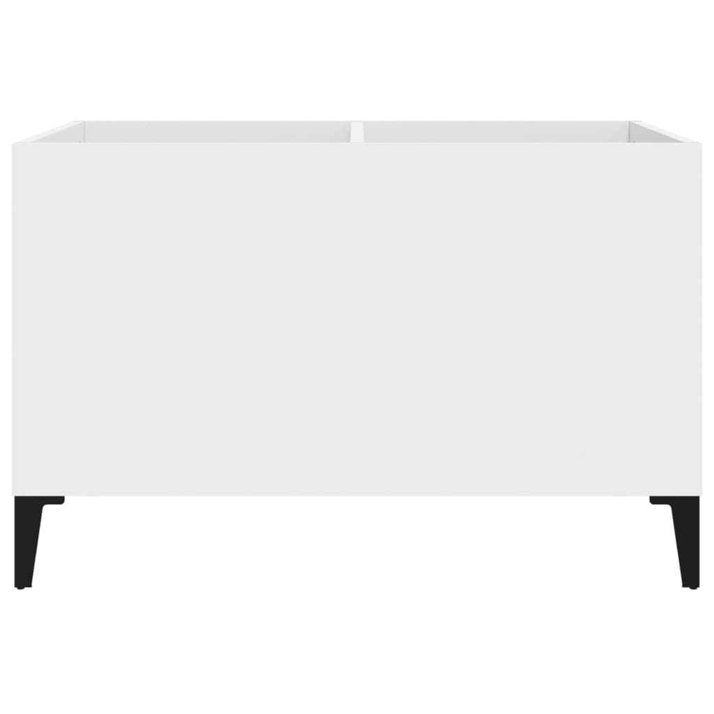 Record Cabinet White 74.5x38x48 cm Engineered Wood