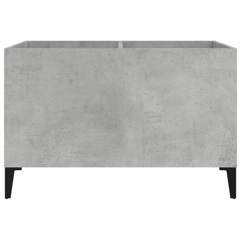 Record Cabinet Concrete Grey 74.5x38x48 cm Engineered Wood