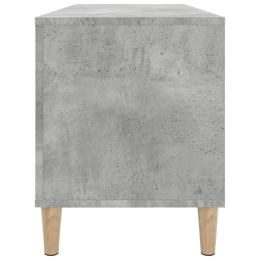 Record Cabinet Concrete Grey 100x38x48 cm Engineered Wood