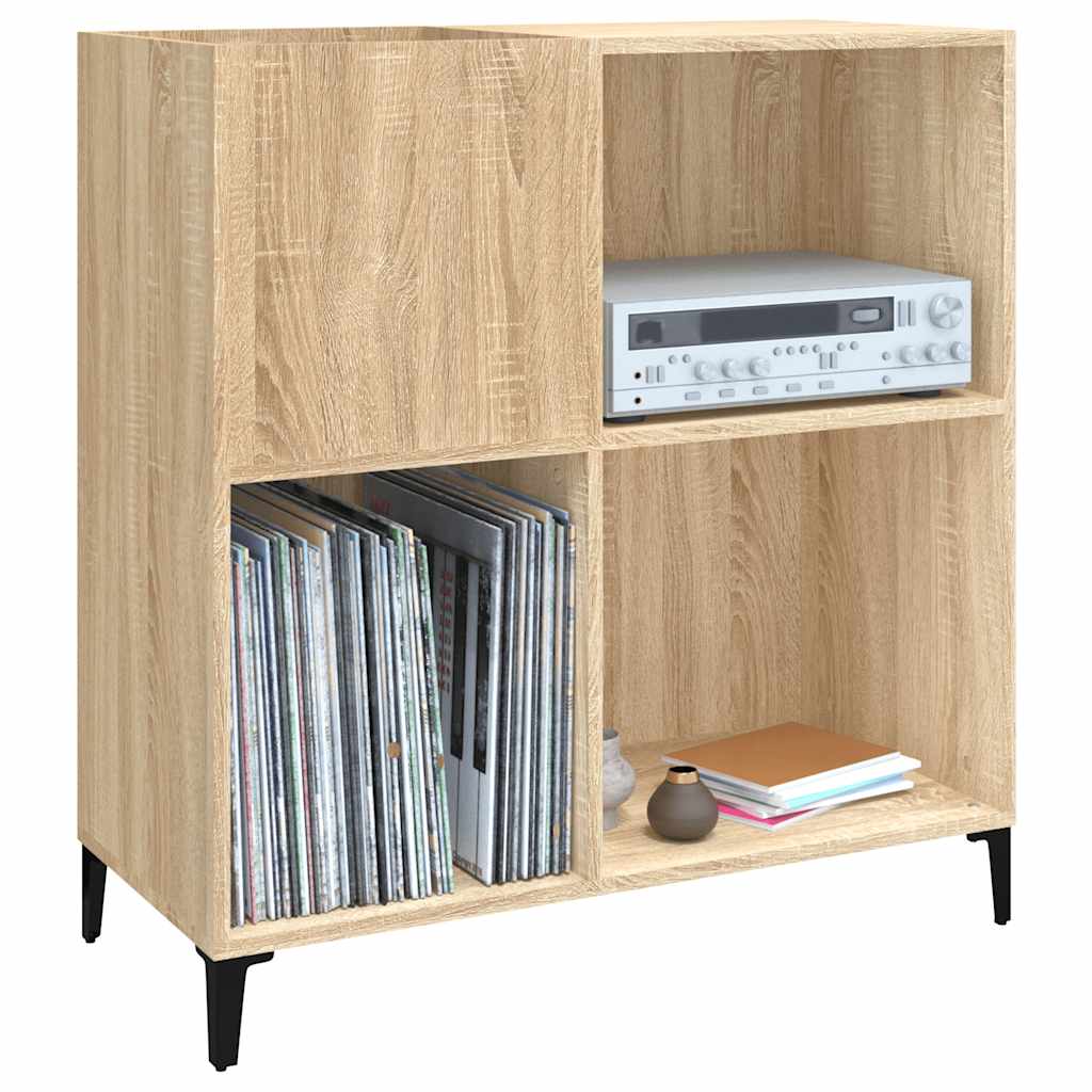 Record Cabinet Sonoma Oak 84.5x38x89 cm Engineered Wood
