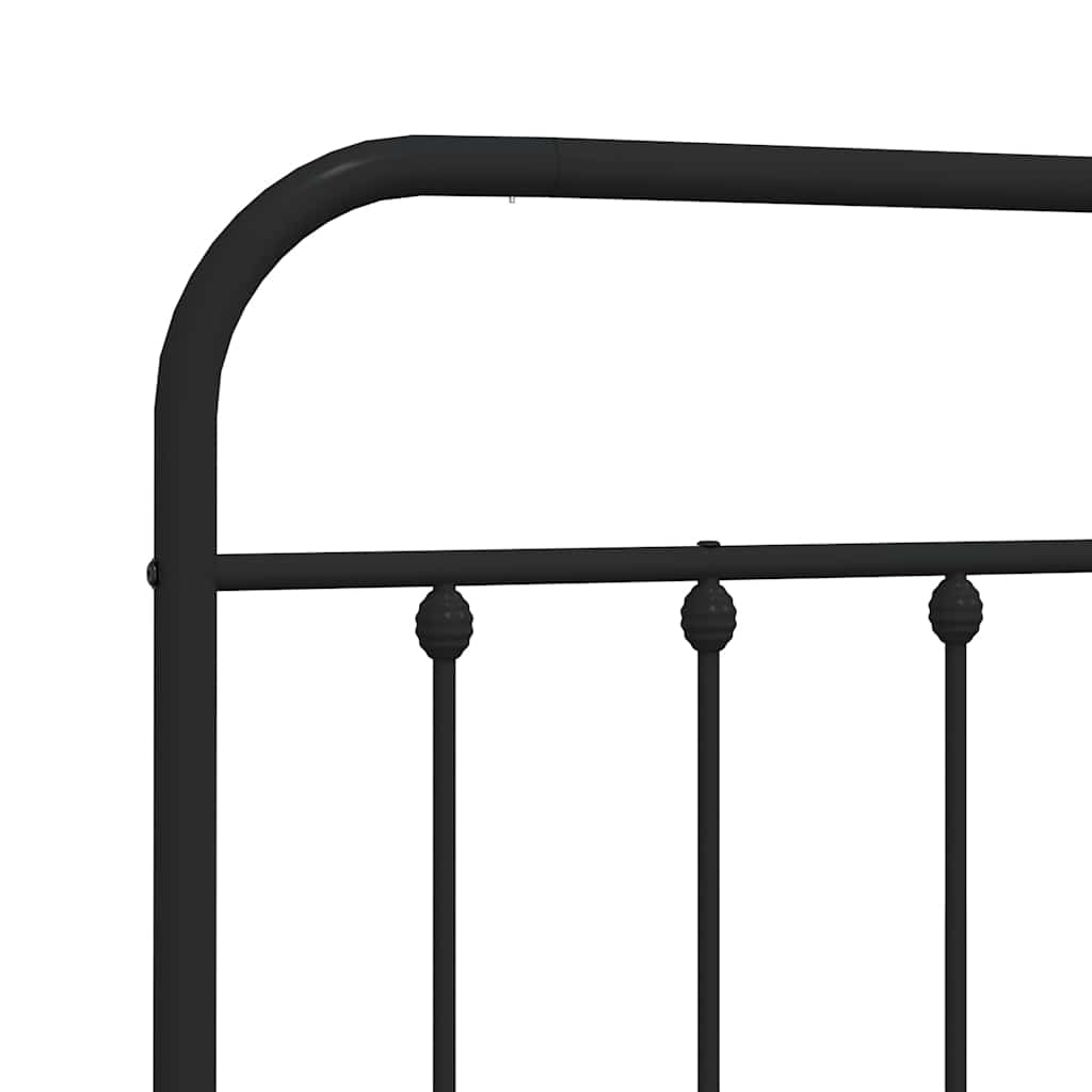 Metal Headboard Black 100 cm