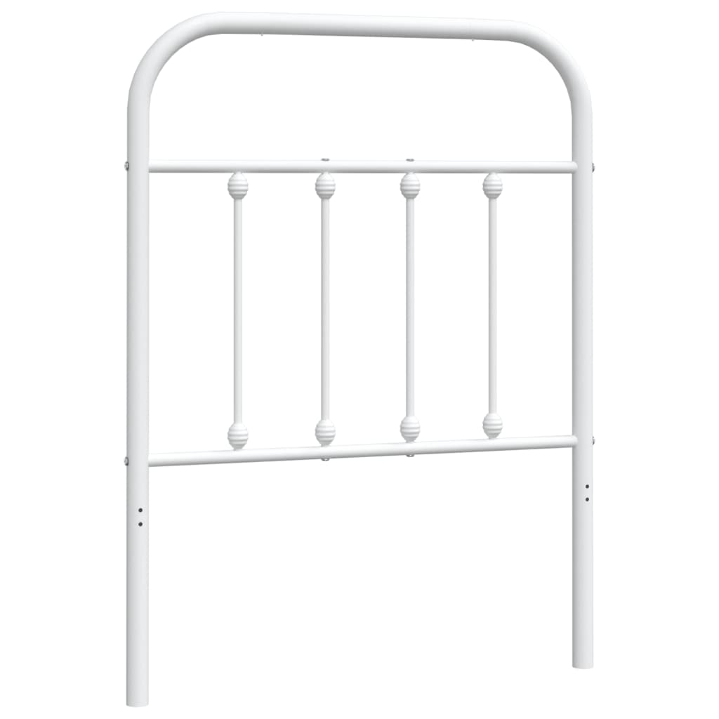 Metal Headboard White 75 cm