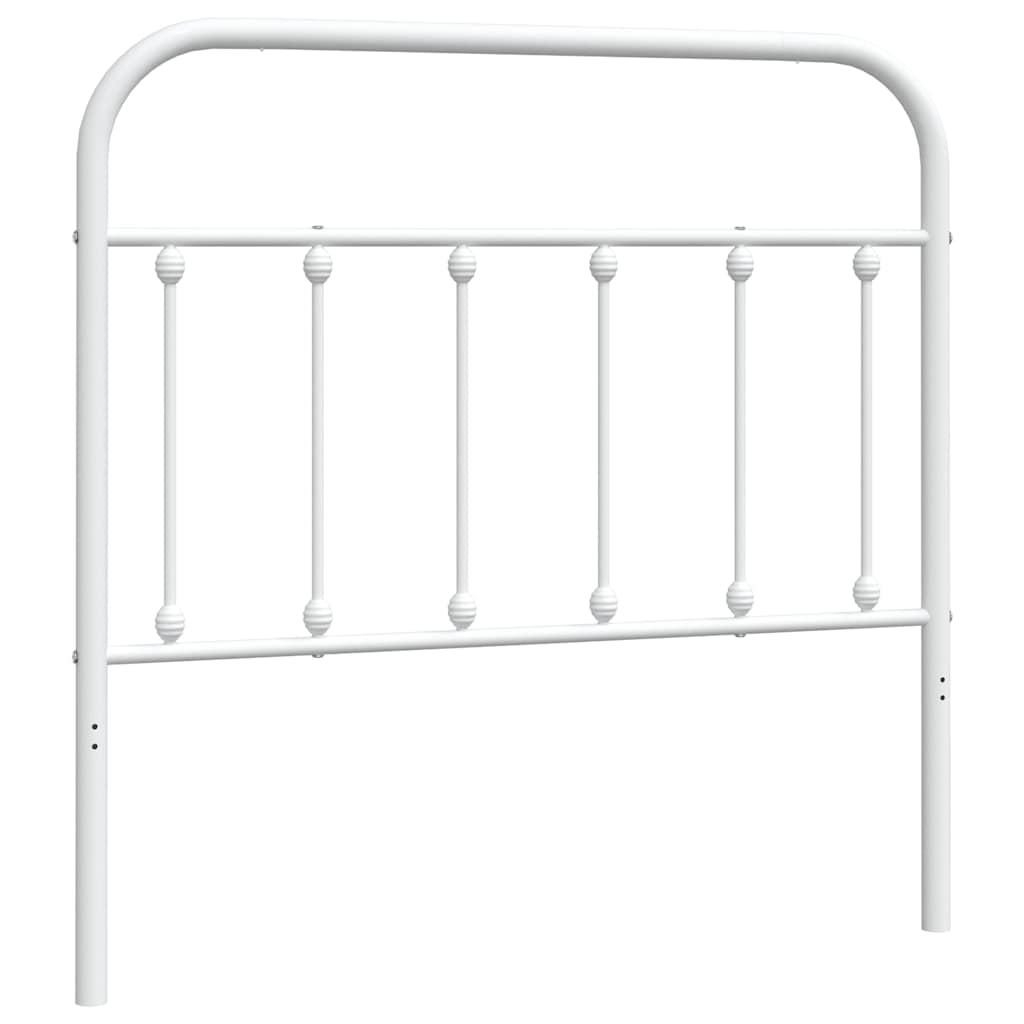 Metal Headboard White 100 cm