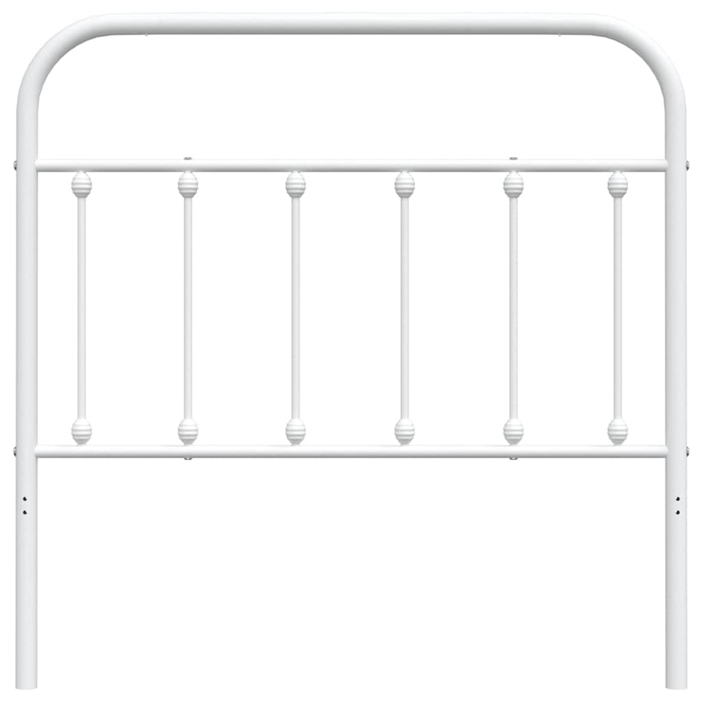 Metal Headboard White 100 cm