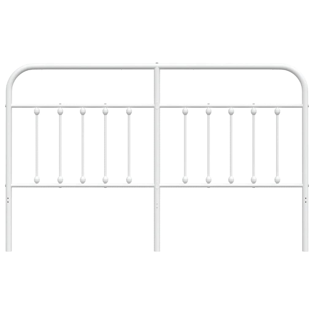 Metal Headboard White 180 cm