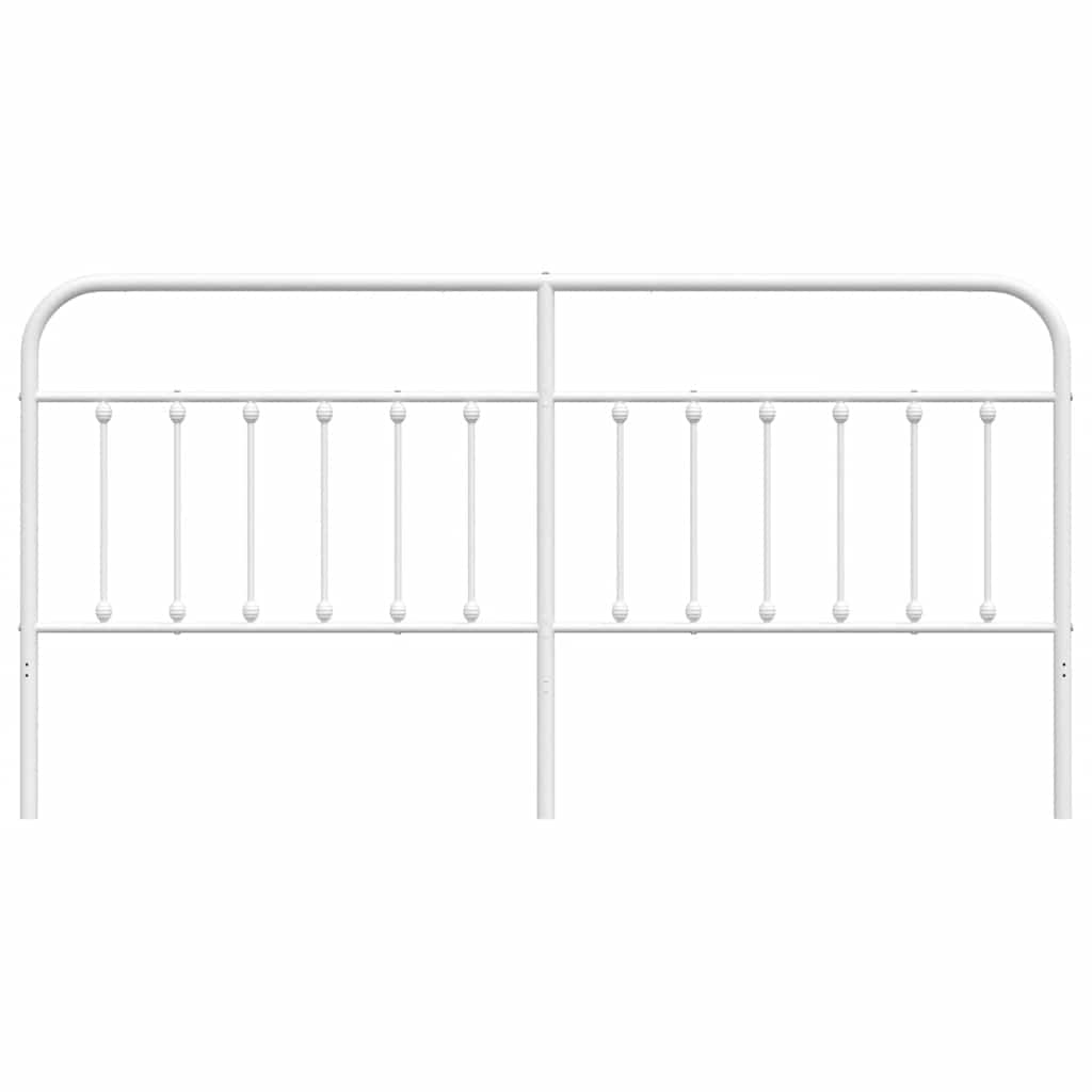 Metal Headboard White 193 cm
