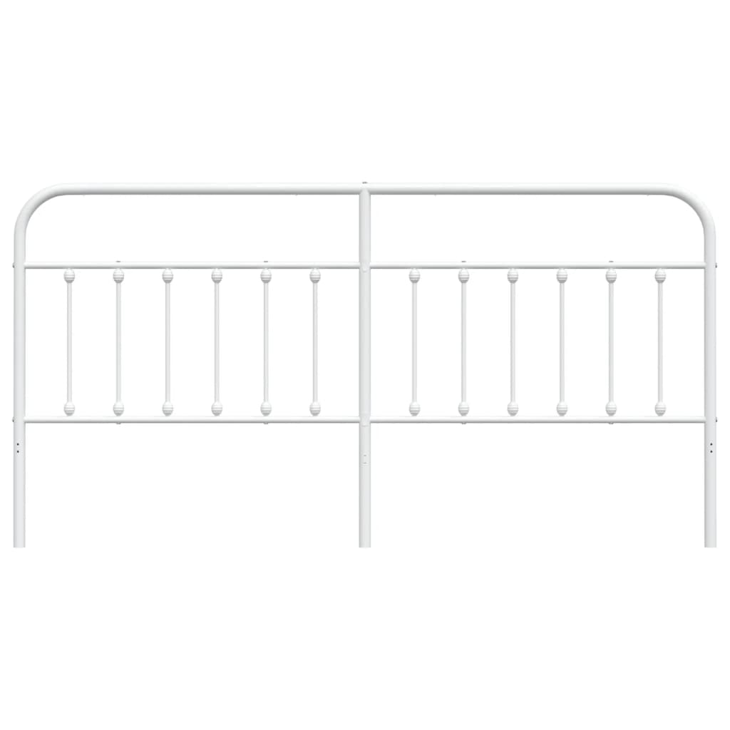 Metal Headboard White 200 cm