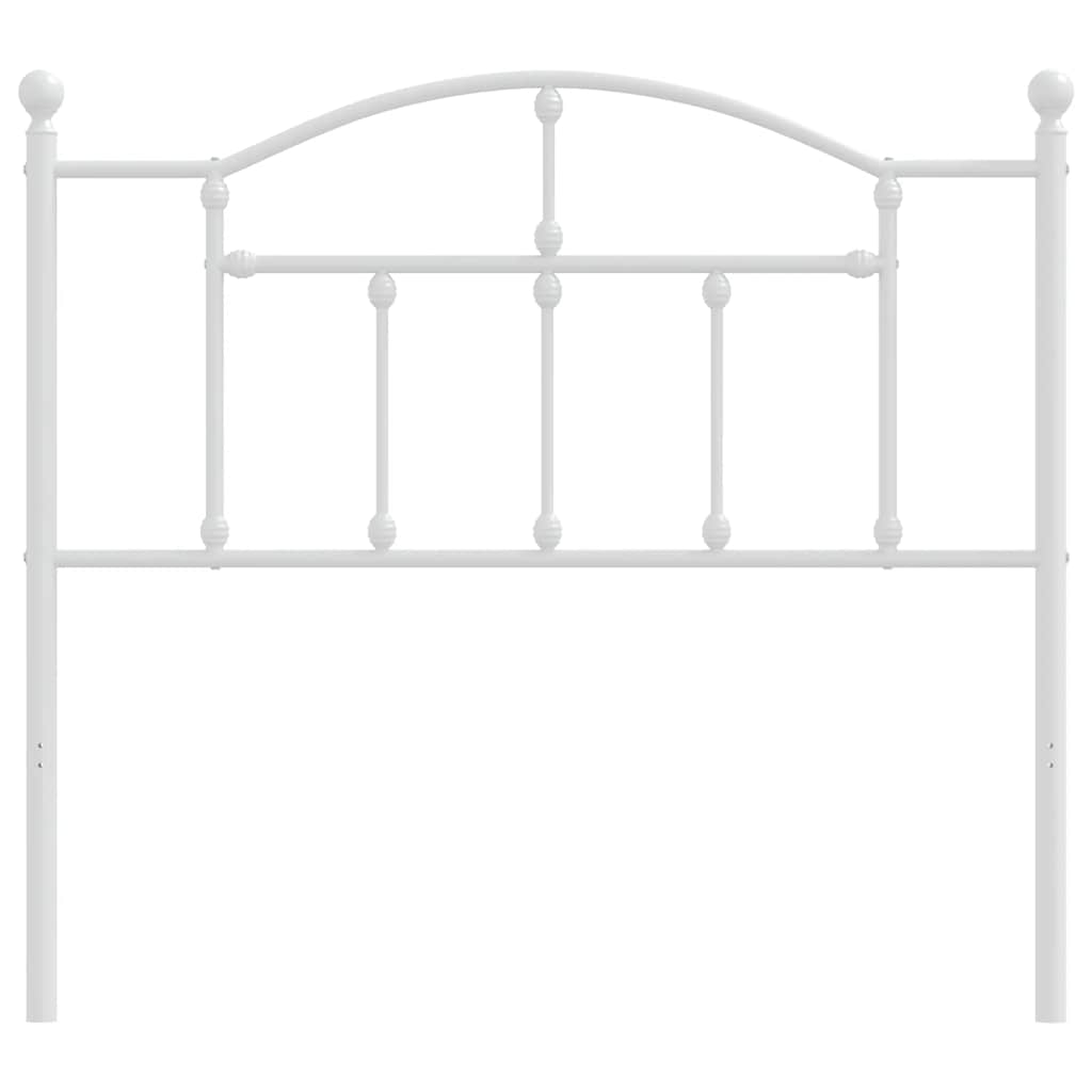 Metal Headboard White 100 cm