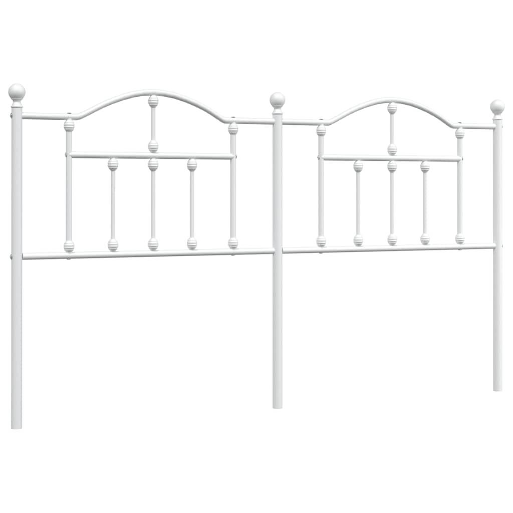 Metal Headboard White 180 cm