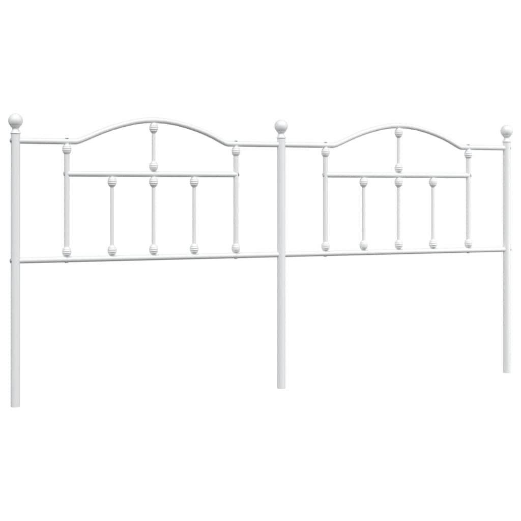 Metal Headboard White 193 cm