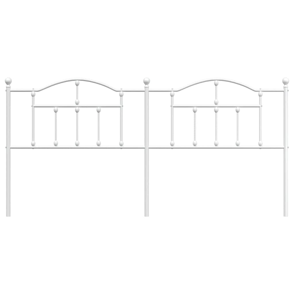 Metal Headboard White 193 cm