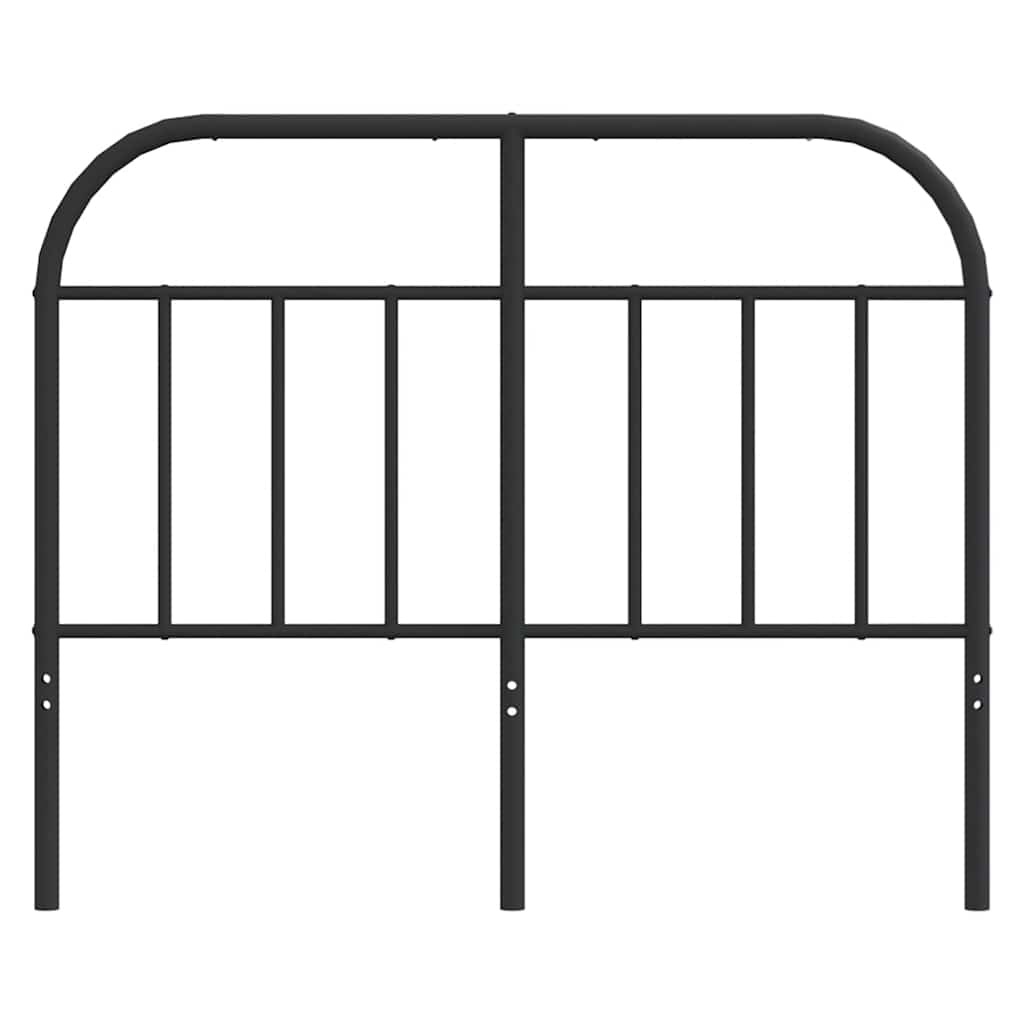 Metal Headboard Black 120 cm