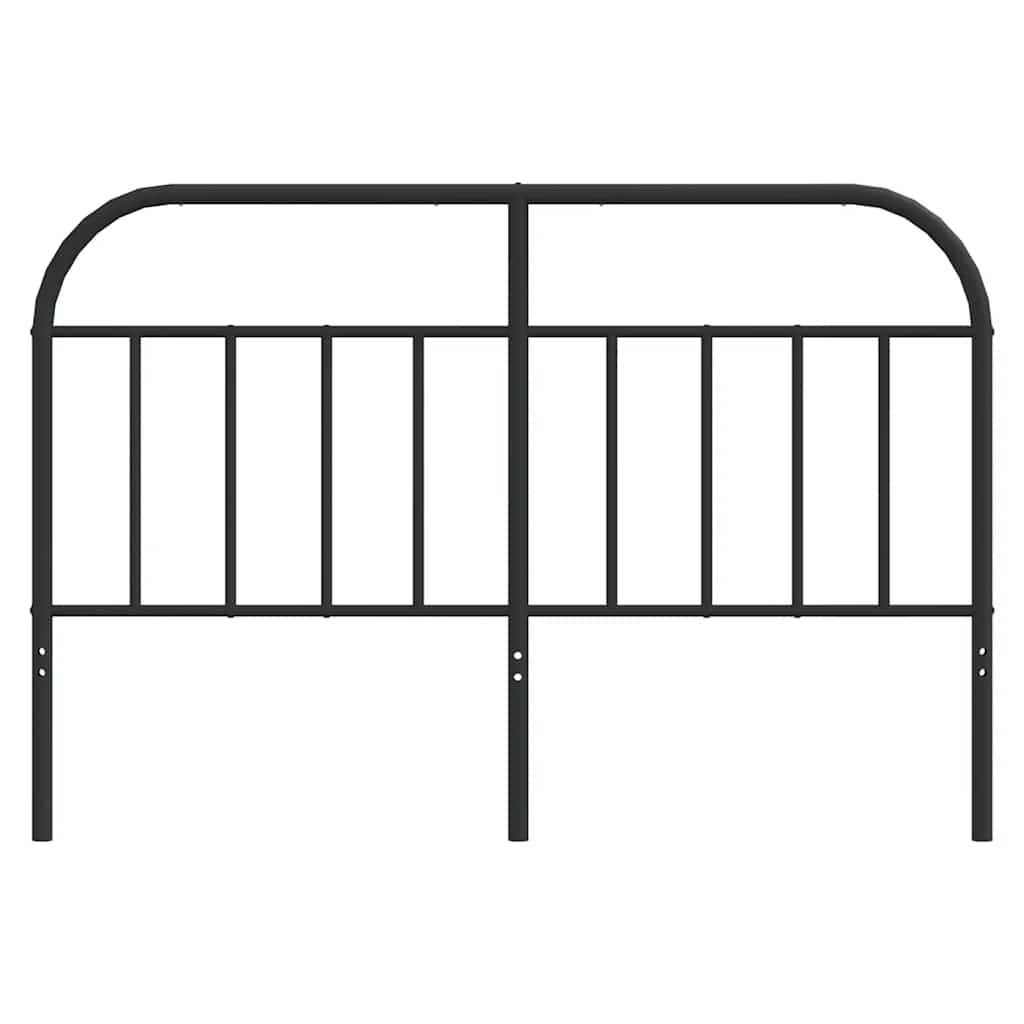 Metal Headboard Black 150 cm