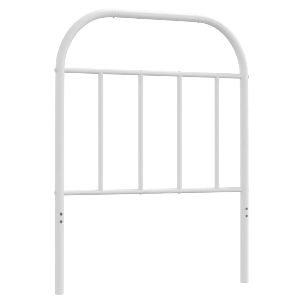 Metal Headboard White 75 cm