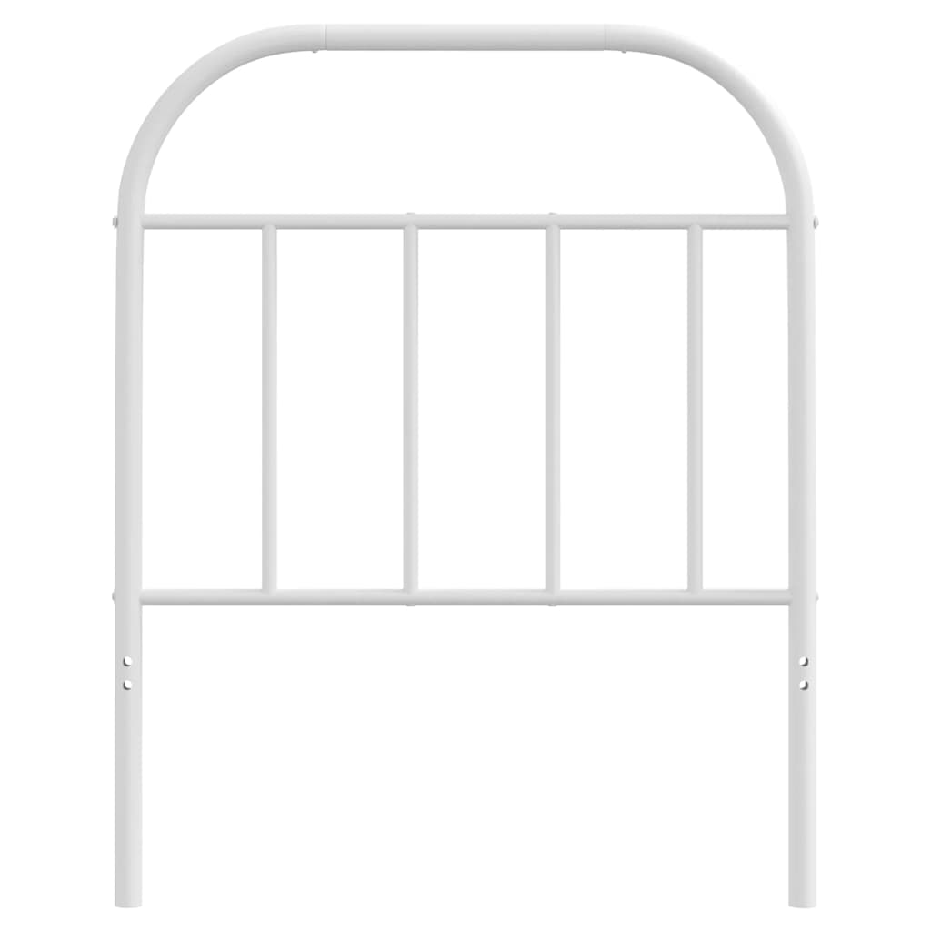 Metal Headboard White 75 cm