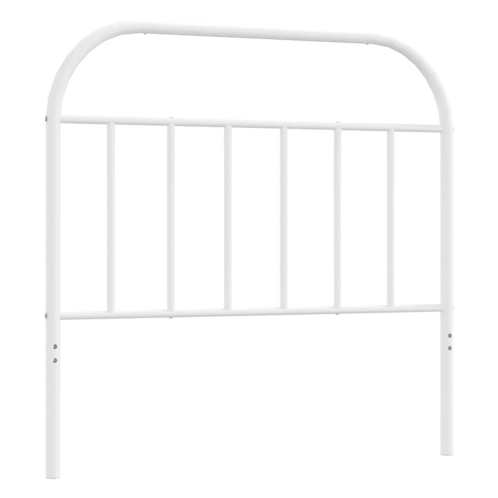 Metal Headboard White 100 cm