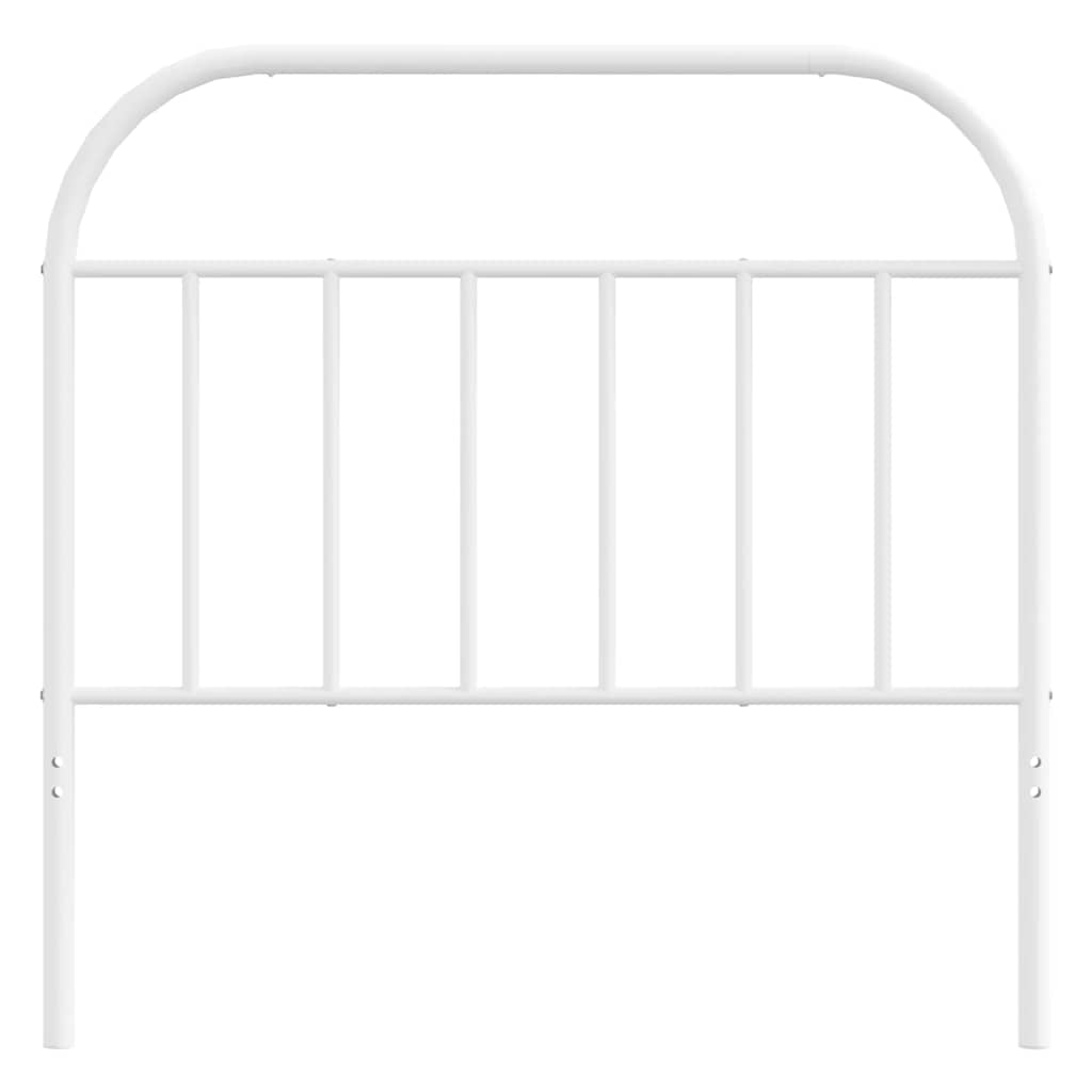 Metal Headboard White 100 cm