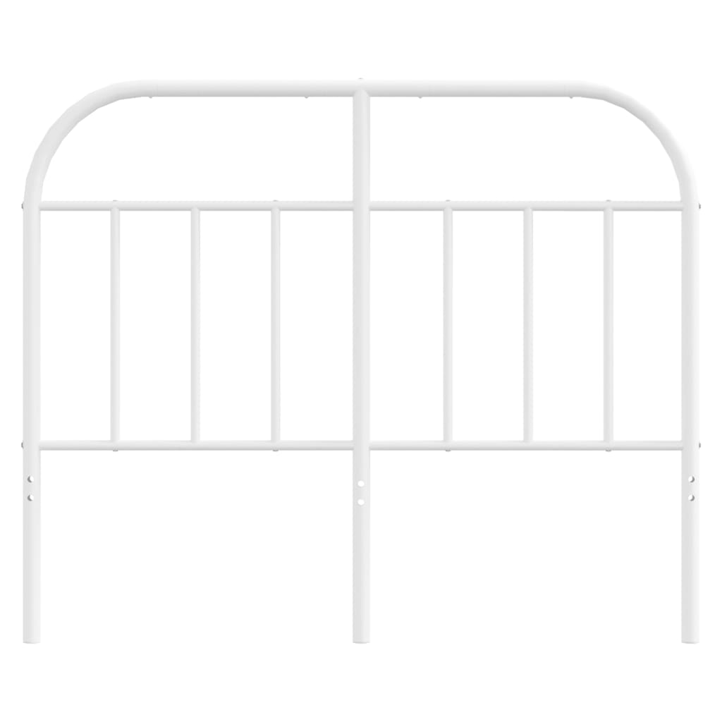 Metal Headboard White 120 cm
