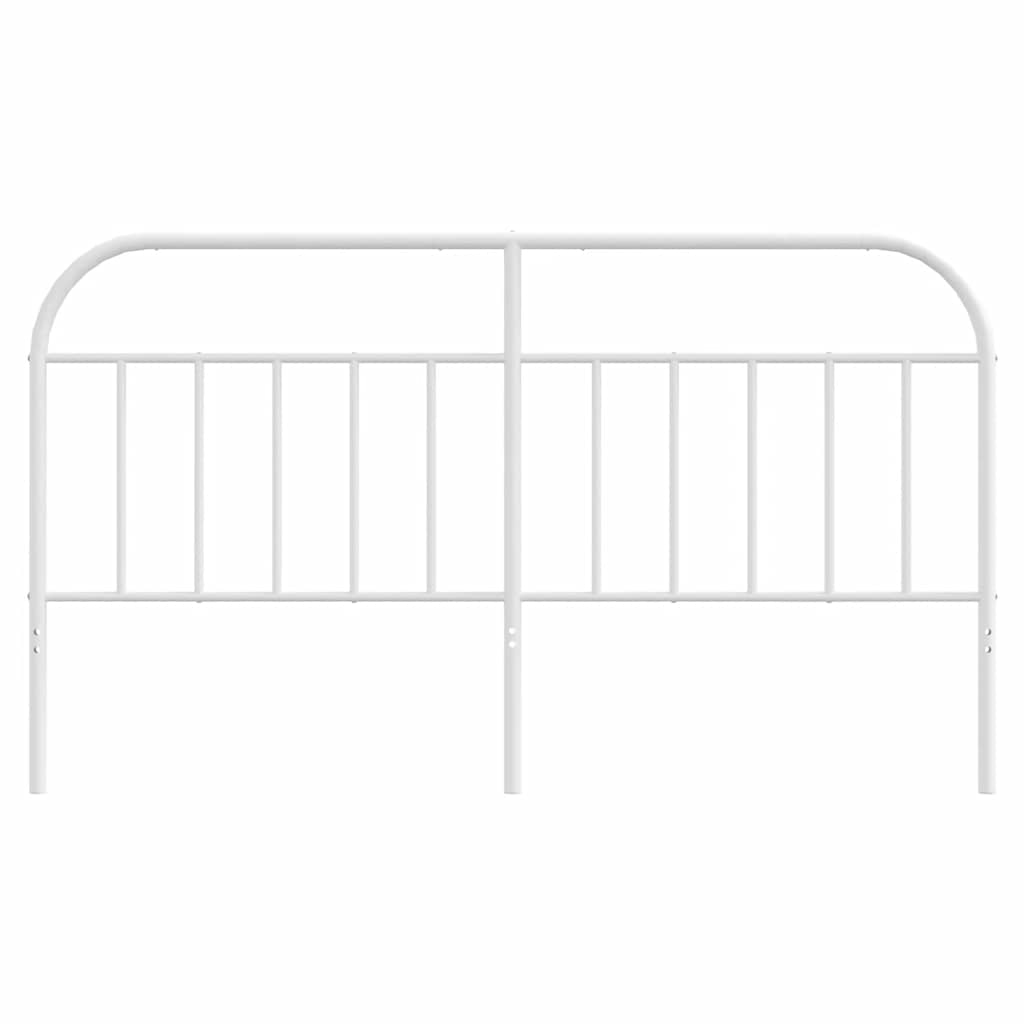 Metal Headboard White 180 cm