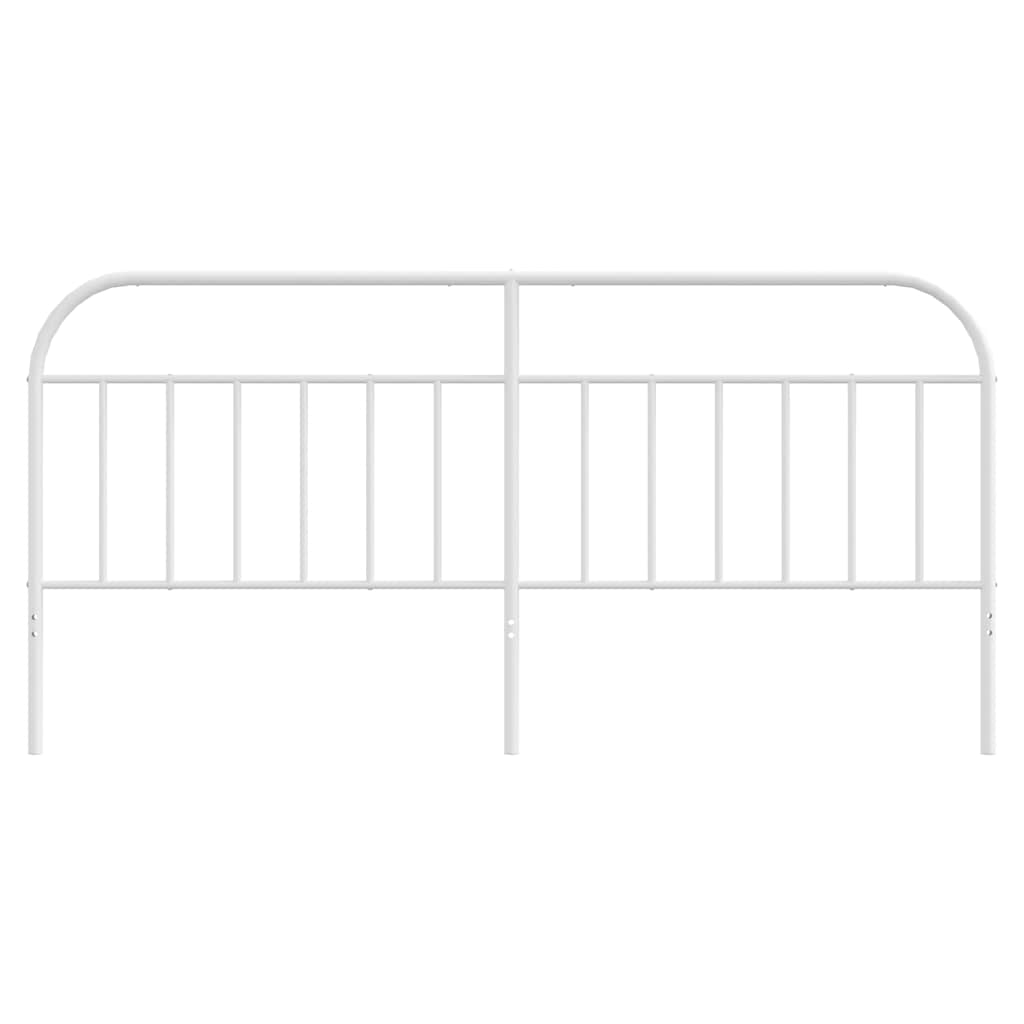 Metal Headboard White 193 cm