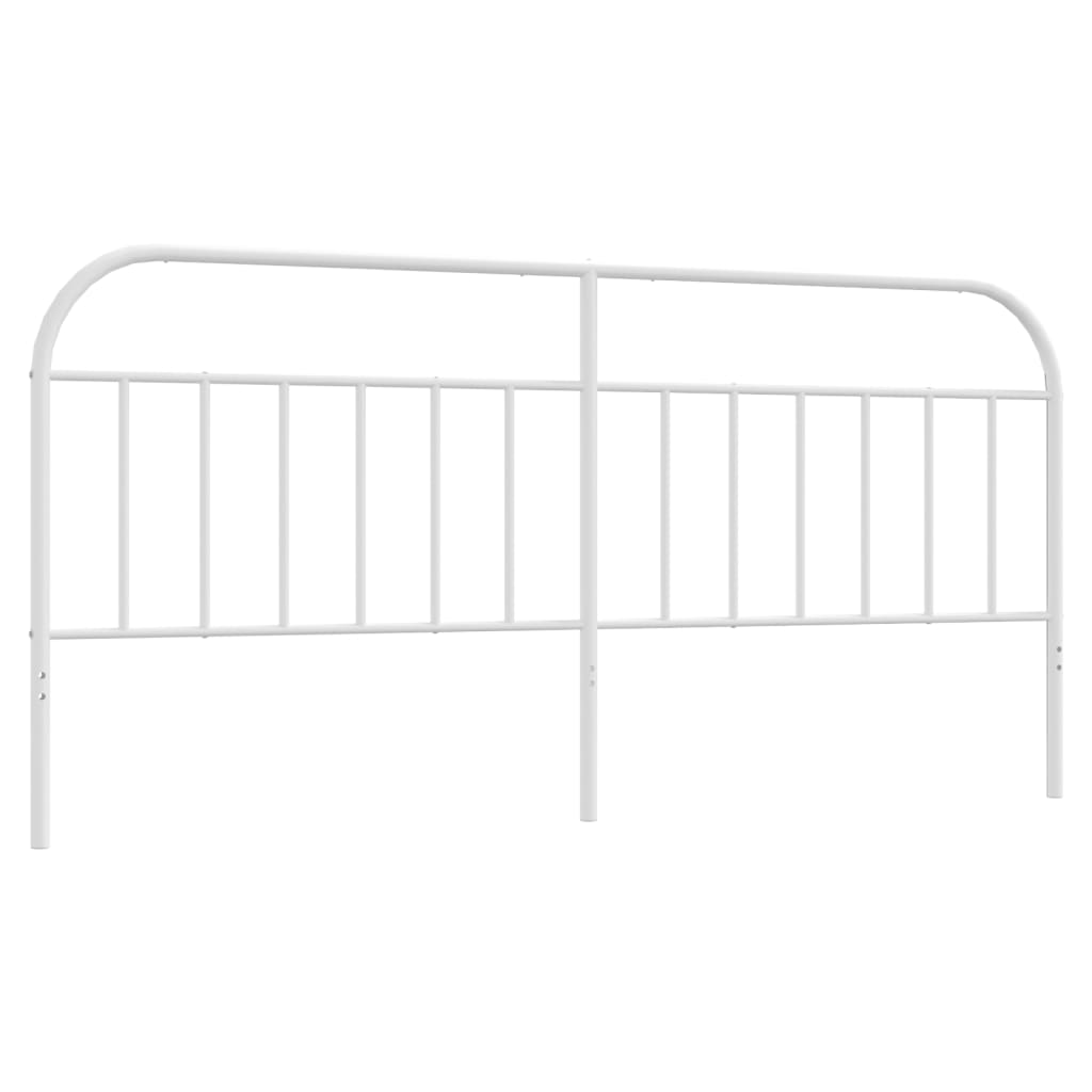 Metal Headboard White 200 cm