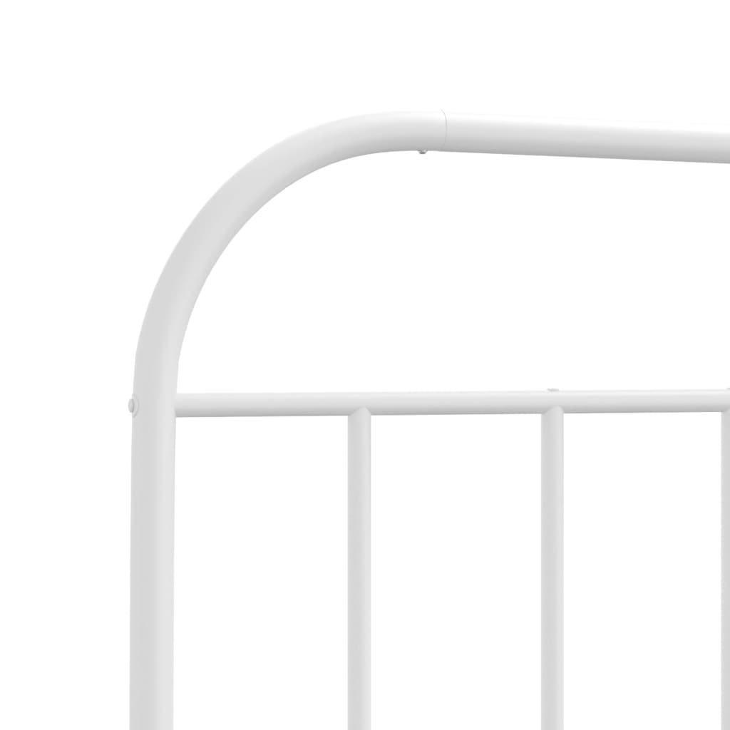 Metal Headboard White 200 cm