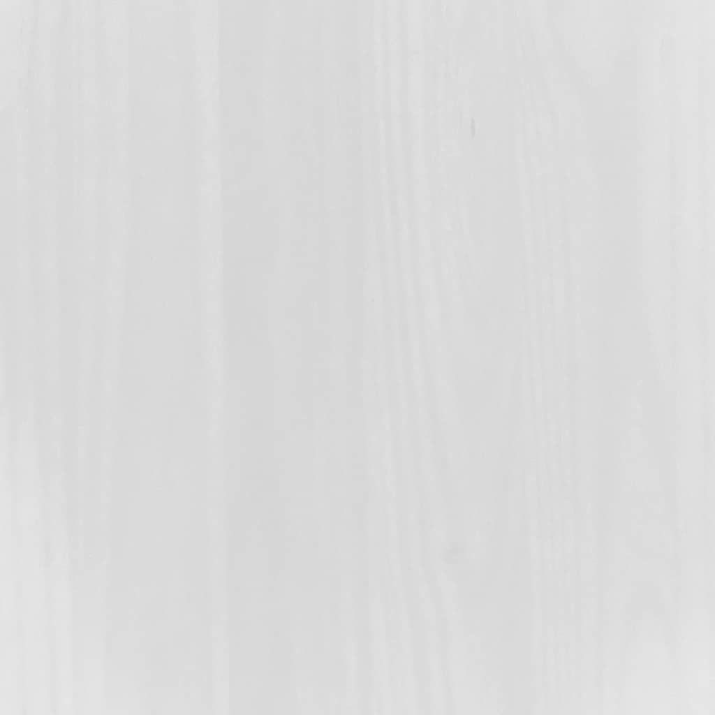 Highboard Corona White 112x43x196 cm Solid Wood Mexican Pine