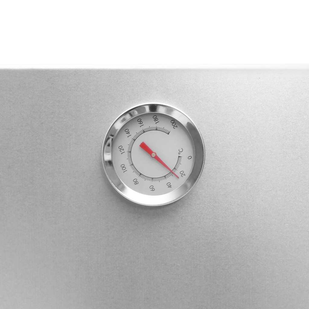 BBQ Oven Smoker with Wood Chips 44.5x29x83 cm Galvanised steel