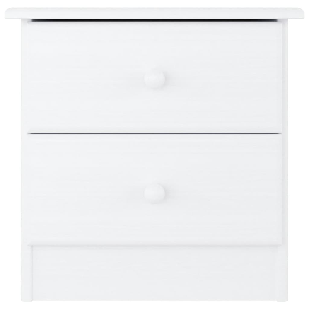 Bedside Cabinet ALTA White 41x35x41 cm Solid Wood Pine
