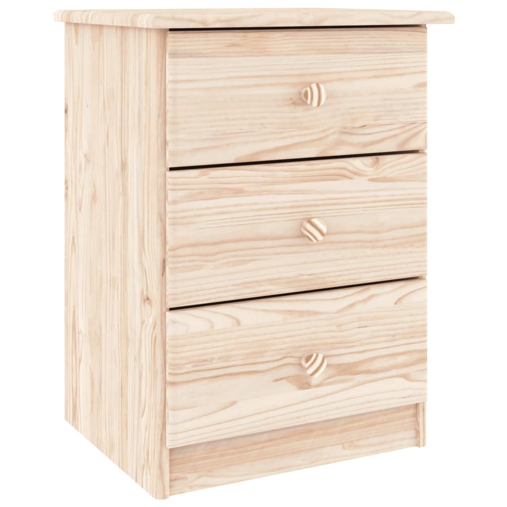 Bedside Cabinet ALTA 41x35x55 cm Solid Wood Pine