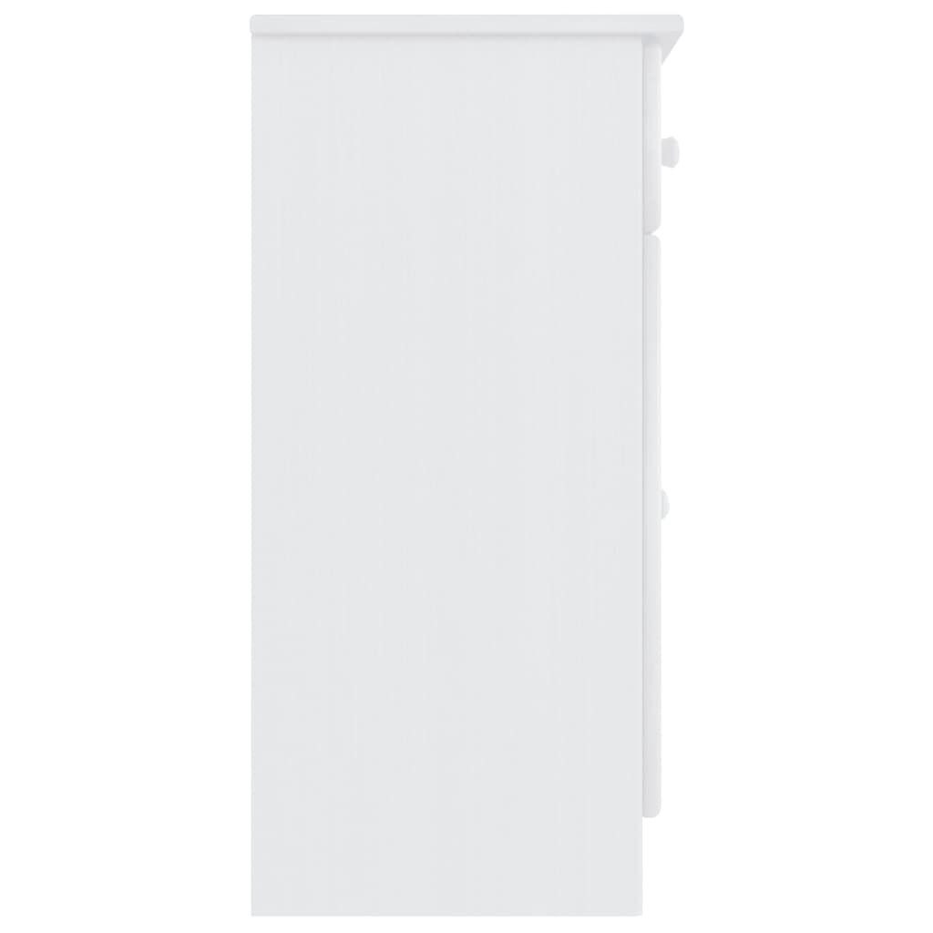 Sideboard ALTA White 77x35x73 cm Solid Wood Pine