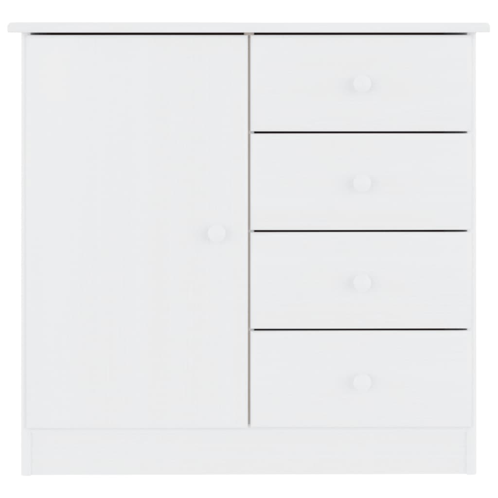 Sideboard ALTA White 77x35x73 cm Solid Wood Pine