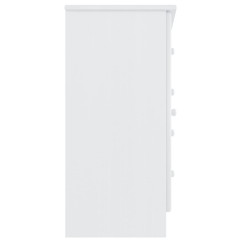 Sideboard ALTA White 77x35x73 cm Solid Wood Pine