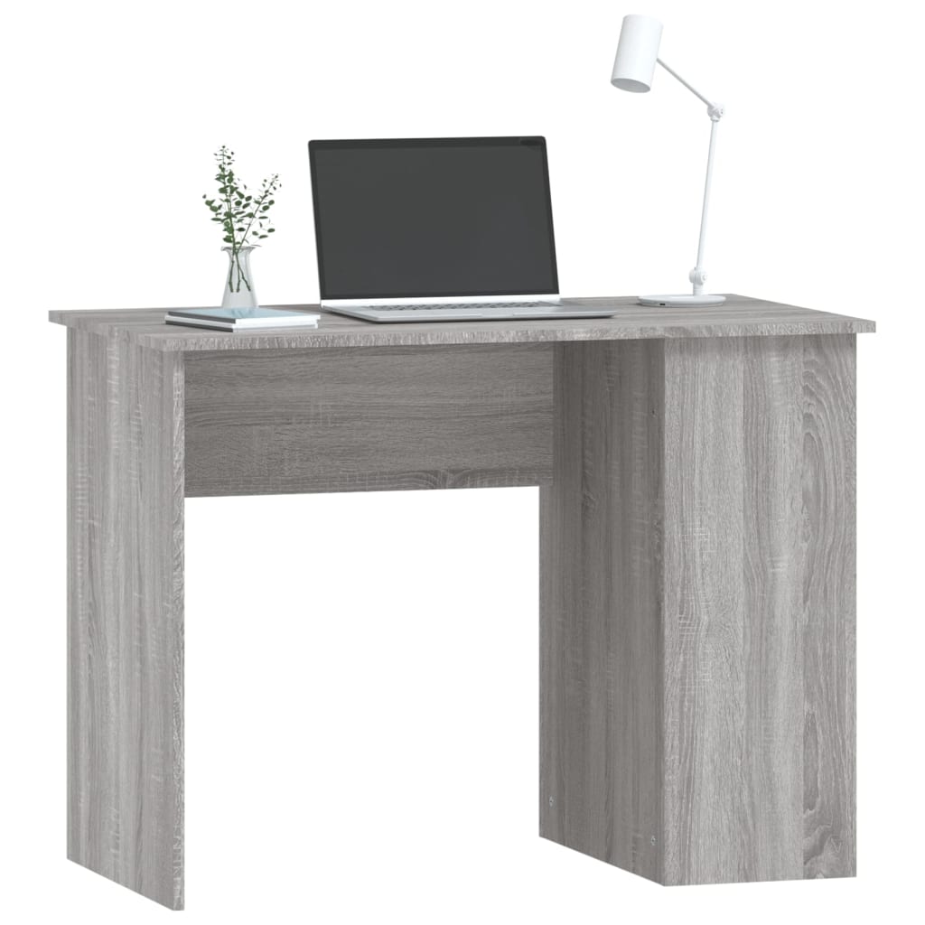 Desk Grey Sonoma 100x55x75 cm Engineered Wood
