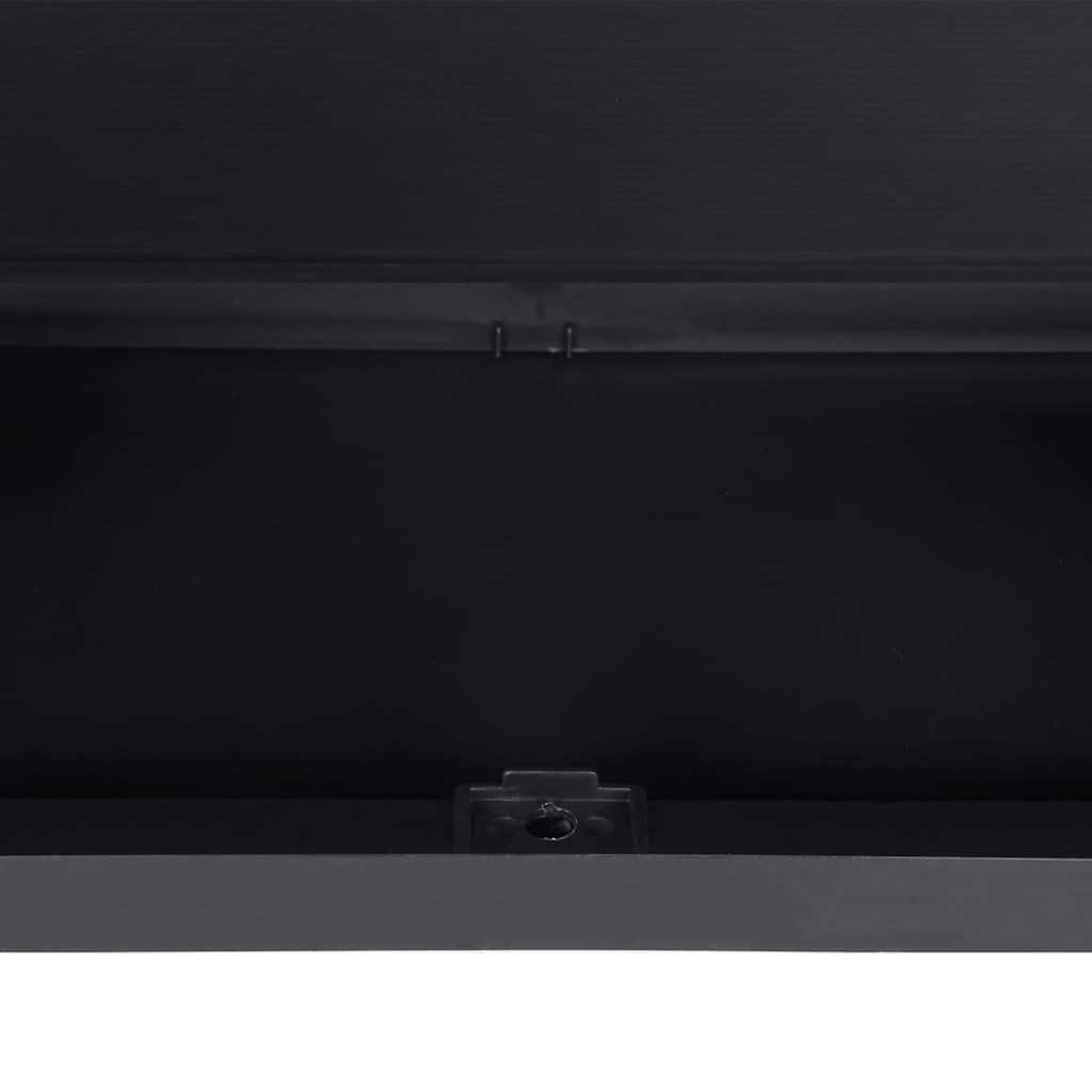 Outdoor Storage Cabinet Grey and Black 65x37x85 cm PP